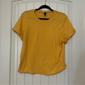 Dark Yellow Cropped Tee